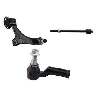 TRQ® - Front Driver Side Lower Control Arm with Ball Joint and Tie Rod End Kit