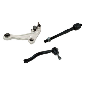 TRQ® - Front Driver Side Lower Control Arm with Ball Joint and Tie Rod End Kit