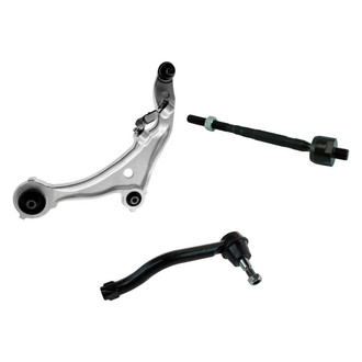 TRQ® - Front Driver Side Lower Control Arm with Ball Joint and Tie Rod End Kit