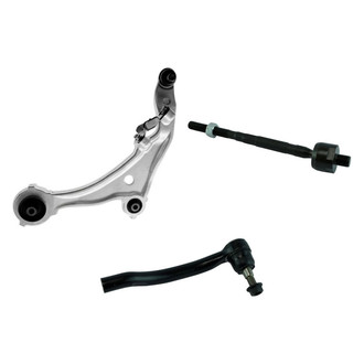 TRQ® - Front Driver Side Lower Control Arm with Ball Joint and Tie Rod End Kit
