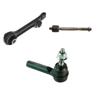 TRQ® - Front Driver Side Lower Control Arm and Tie Rod End Kit
