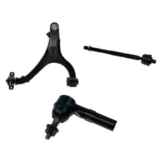 TRQ® - Front Driver Side Lower Control Arm with Ball Joint and Tie Rod End Kit