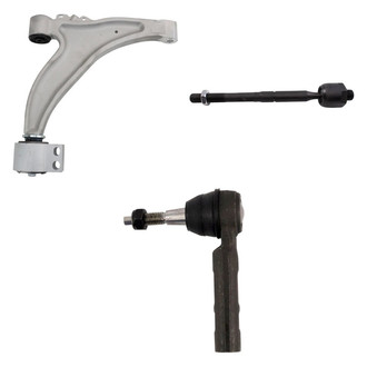 TRQ® - Front Driver Side Lower Control Arm and Tie Rod End Kit