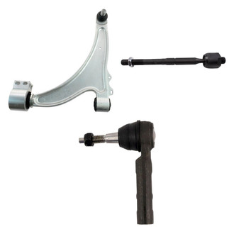 TRQ® - Front Driver Side Lower Control Arm with Ball Joint and Tie Rod End Kit