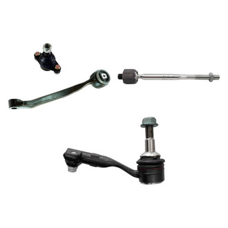TRQ® - Front Driver Side Lower Control Arm with Ball Joint and Tie Rod End Kit
