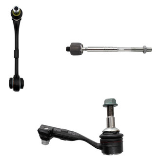 TRQ® - Front Driver Side Lower Control Arm with Ball Joint and Tie Rod End Kit