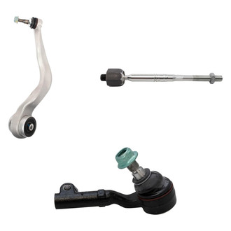 TRQ® - Front Driver Side Lower Control Arm with Ball Joint and Tie Rod End Kit