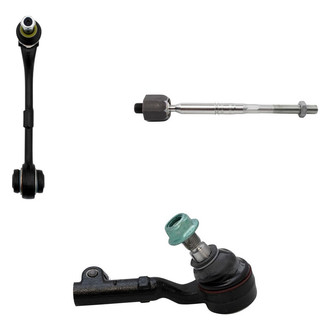 TRQ® - Front Driver Side Lower Control Arm with Ball Joint and Tie Rod End Kit