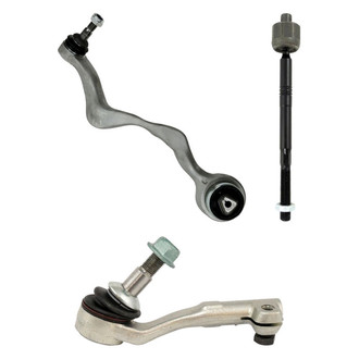 TRQ® - Front Driver Side Lower Control Arm with Ball Joint and Tie Rod End Kit