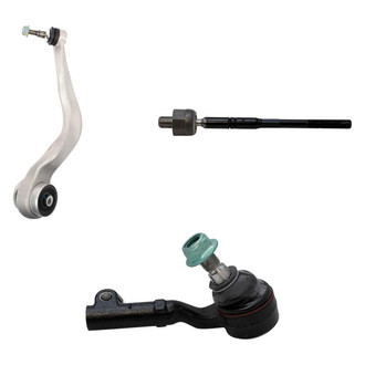 TRQ® - Front Driver Side Lower Control Arm with Ball Joint and Tie Rod End Kit