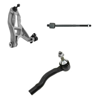 TRQ® - Front Driver Side Lower Control Arm with Ball Joint and Tie Rod End Kit