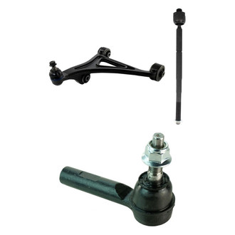 TRQ® - Front Driver Side Lower Control Arm with Ball Joint and Tie Rod End Kit