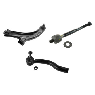 TRQ® - Front Driver Side Lower Control Arm with Ball Joint and Tie Rod End Kit