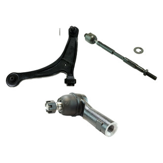 TRQ® - Front Driver Side Lower Control Arm with Ball Joint and Tie Rod End Kit