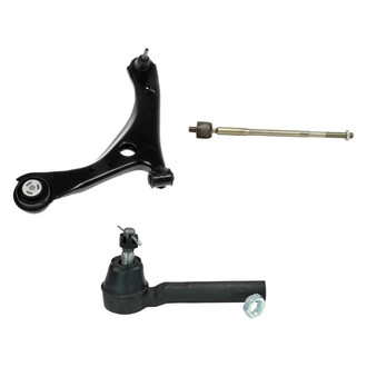 TRQ® - Front Driver Side Lower Control Arm with Ball Joint and Tie Rod End Kit