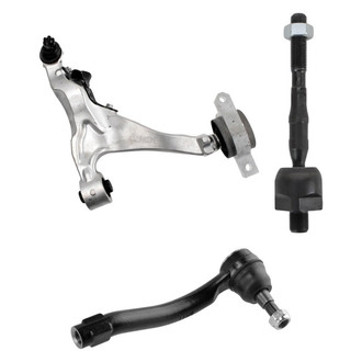 TRQ® - Front Driver Side Lower Control Arm with Ball Joint and Tie Rod End Kit
