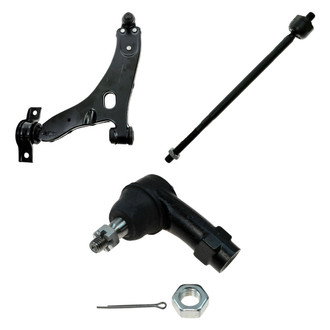 TRQ® - Front Driver Side Lower Control Arm with Ball Joint and Tie Rod End Kit