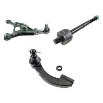 TRQ® - Front Driver Side Lower Control Arm with Ball Joint and Tie Rod End Kit