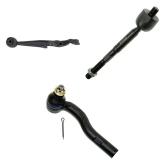 TRQ® - Front Driver Side Lower Control Arm and Tie Rod End Kit