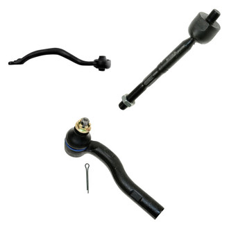 TRQ® - Front Driver Side Lower Control Arm and Tie Rod End Kit
