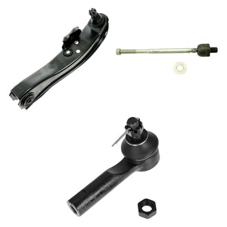 TRQ® - Front Driver Side Lower Control Arm with Ball Joint and Tie Rod End Kit