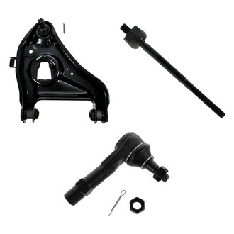 TRQ® - Front Driver Side Lower Control Arm with Ball Joint and Tie Rod End Kit