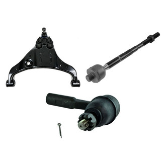 TRQ® - Front Driver Side Lower Control Arm with Ball Joint and Tie Rod End Kit