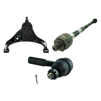 TRQ® - Front Driver Side Lower Control Arm with Ball Joint and Tie Rod End Kit
