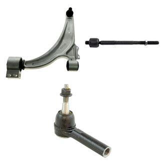 TRQ® - Front Driver Side Lower Control Arm with Ball Joint and Tie Rod End Kit