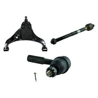 TRQ® - Front Driver Side Lower Control Arm with Ball Joint and Tie Rod End Kit