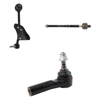TRQ® - Front Driver Side Lower Control Arm with Ball Joint and Tie Rod End Kit