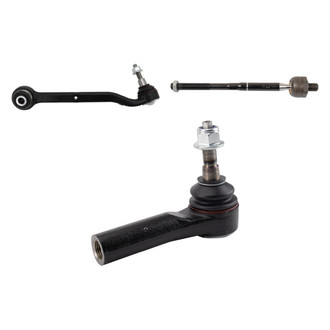 TRQ® - Front Driver Side Lower Control Arm with Ball Joint and Tie Rod End Kit