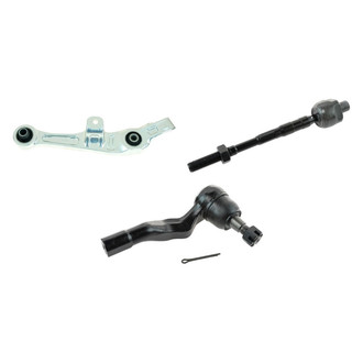 TRQ® - Front Driver Side Lower Control Arm and Tie Rod End Kit
