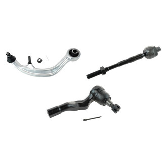TRQ® - Front Driver Side Lower Control Arm with Ball Joint and Tie Rod End Kit