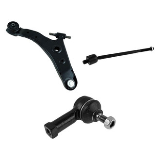 TRQ® - Front Driver Side Lower Control Arm with Ball Joint and Tie Rod End Kit