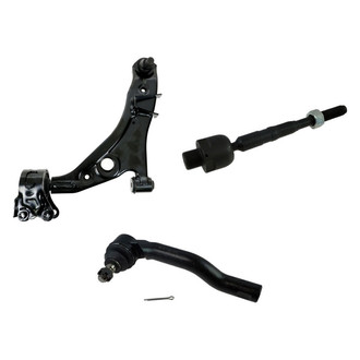 TRQ® - Front Driver Side Lower Control Arm with Ball Joint and Tie Rod End Kit