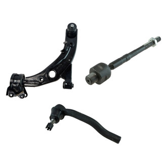 TRQ® - Front Driver Side Lower Control Arm with Ball Joint and Tie Rod End Kit