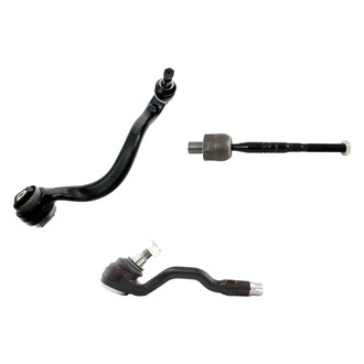 TRQ® - Front Driver Side Lower Control Arm with Ball Joint and Tie Rod End Kit