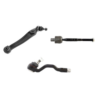 TRQ® - Front Driver Side Lower Control Arm with Ball Joint and Tie Rod End Kit