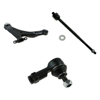 TRQ® - Front Driver Side Lower Control Arm with Ball Joint and Tie Rod End Kit