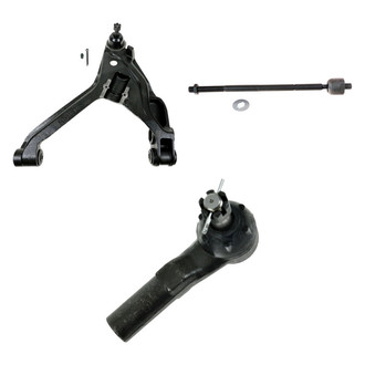 TRQ® - Front Driver Side Lower Control Arm with Ball Joint and Tie Rod End Kit