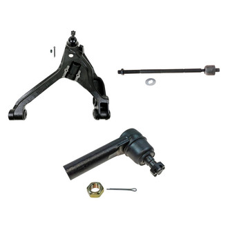 TRQ® - Front Driver Side Lower Control Arm with Ball Joint and Tie Rod End Kit