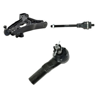 TRQ® - Front Driver Side Lower Control Arm with Ball Joint and Tie Rod End Kit