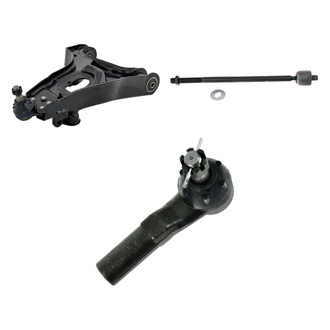 TRQ® - Front Driver Side Lower Control Arm with Ball Joint and Tie Rod End Kit