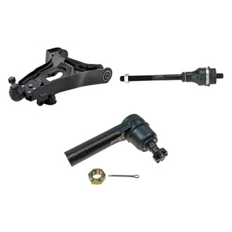 TRQ® - Front Driver Side Lower Control Arm with Ball Joint and Tie Rod End Kit