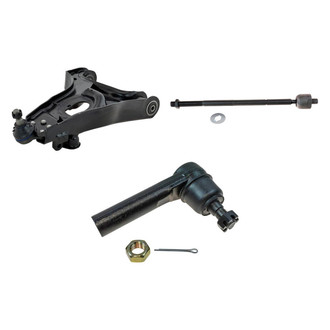TRQ® - Front Driver Side Lower Control Arm with Ball Joint and Tie Rod End Kit