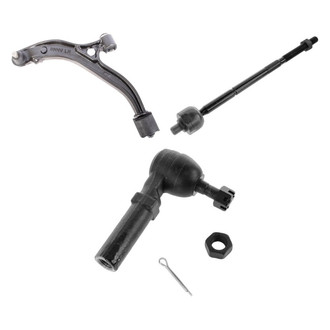 TRQ® - Front Driver Side Lower Control Arm with Ball Joint and Tie Rod End Kit