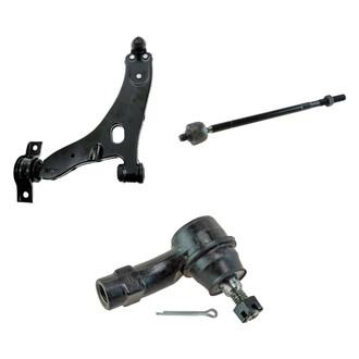 TRQ® - Front Driver Side Lower Control Arm with Ball Joint and Tie Rod End Kit