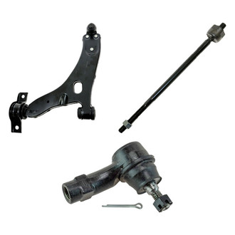TRQ® - Front Driver Side Lower Control Arm with Ball Joint and Tie Rod End Kit
