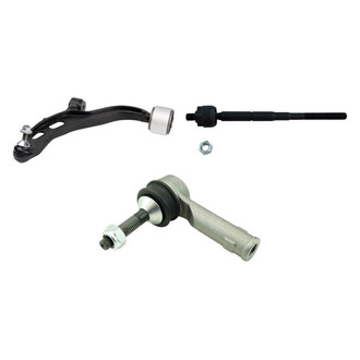 TRQ® - Front Driver Side Lower Control Arm with Ball Joint and Tie Rod End Kit